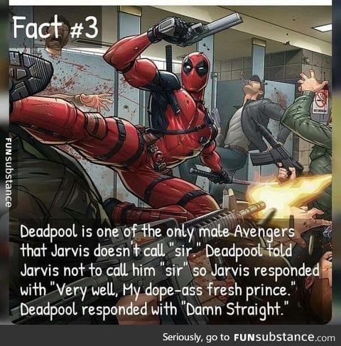 Deadpool and Jarvis fact