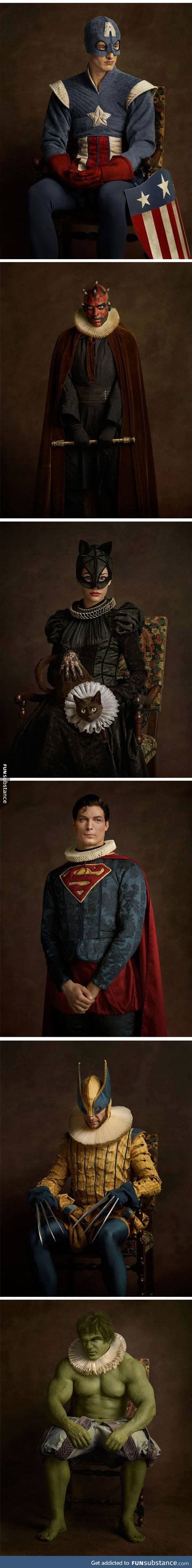 Vintage superheroes