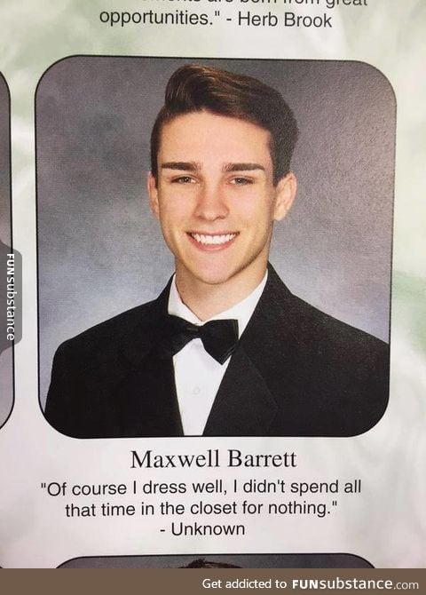 Maxwell "dressed" Barrett