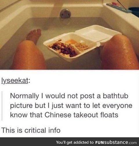 A reason to take baths