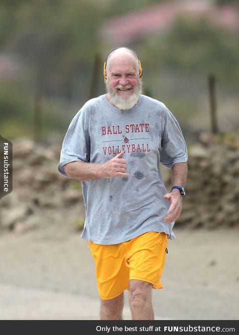 A retired David Letterman looks completely unrecognizable