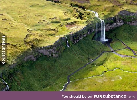 Aerial shot of Iceland