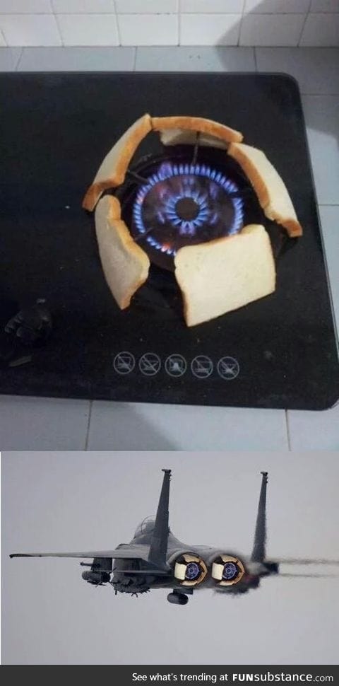 When you don't have a toast machine