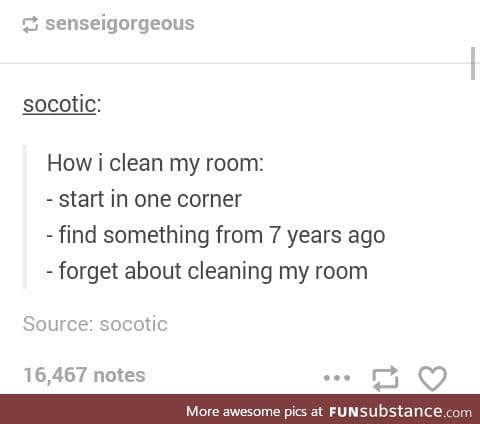 Cleaning is booooring