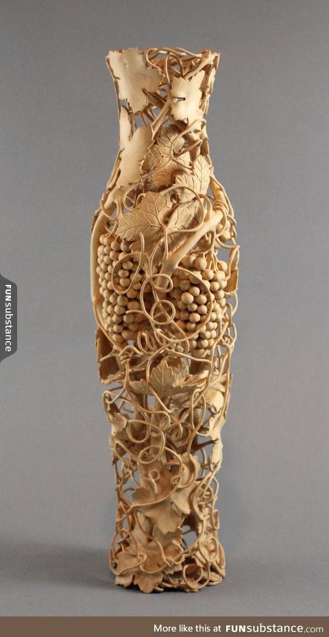 Carved from a block of wood