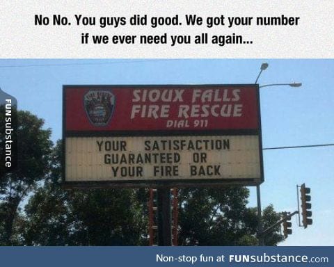 Fire rescue slogan