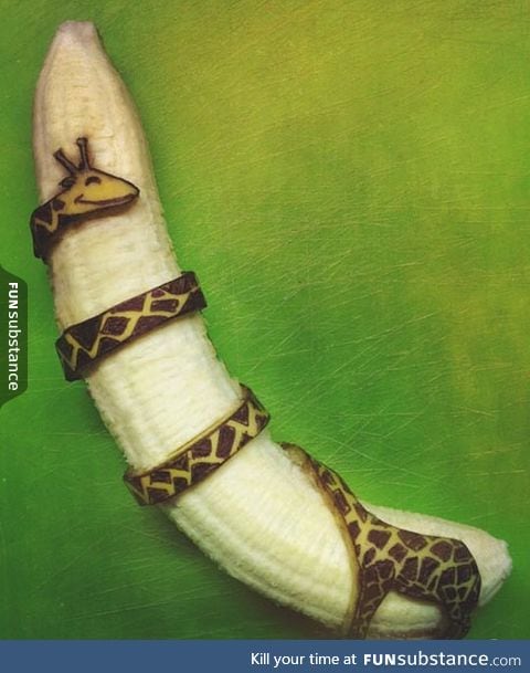 Banana skin art