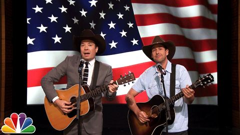 Jimmy Fallon & Adam Sandler Sing a Song For The Troops