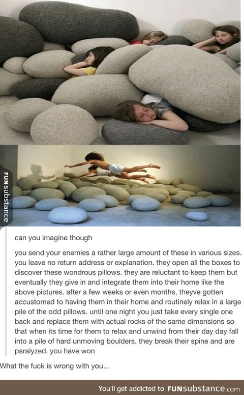 Rock pillows