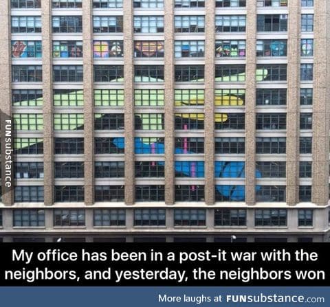 Office post-it war