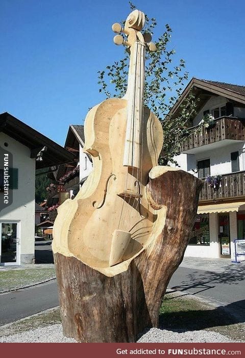 Carved from a fallen tree