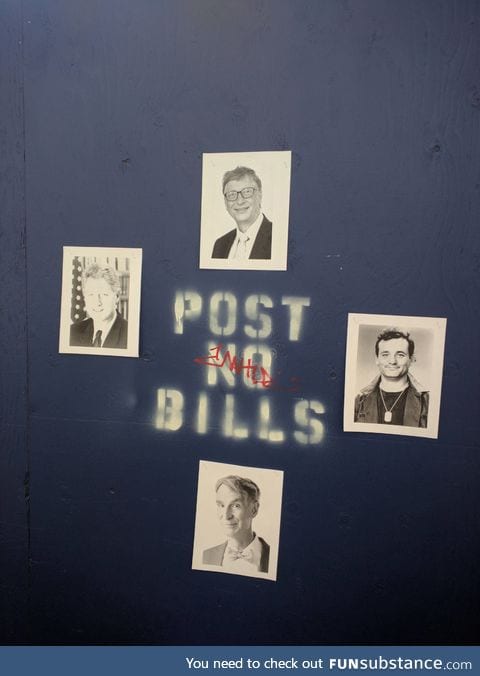 No bills please