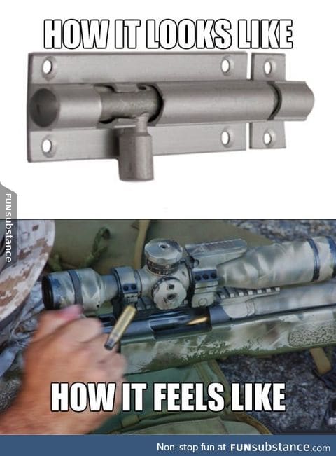 Everytime I use a barrel bolt lock