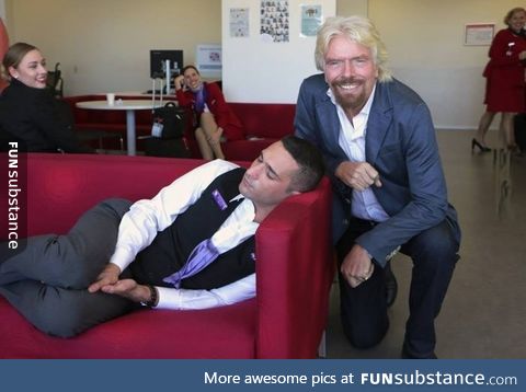 That awkward moment when your company founder catches you sleeping at work