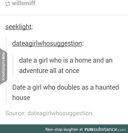 Date a ghost.