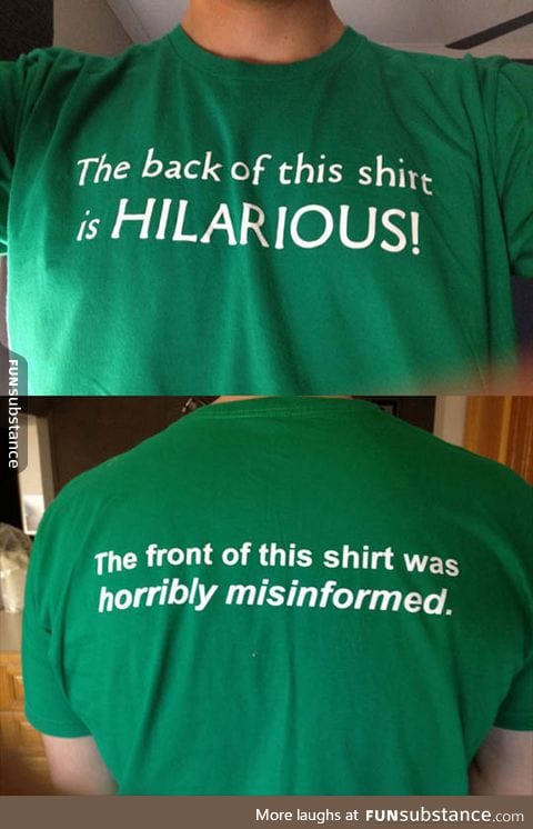 Look at the back of this shirt