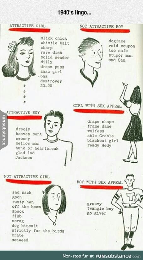 Slang words from the '40s.
