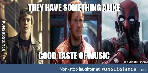 Superheroes have good taste in music too