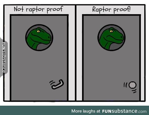 Raptor-proof doors