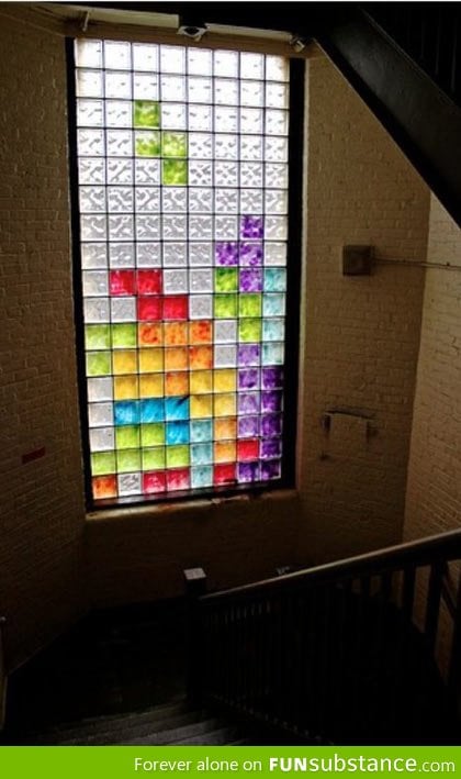 Tetris glass block windows ever