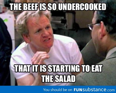 Describing uncooked beef