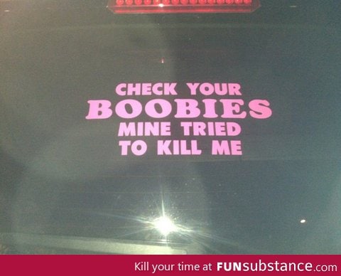 The best Breast Cancer Awareness car sticker