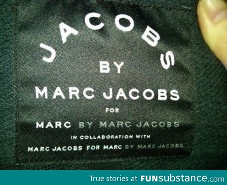 Jacobs by Marc Jacobs for Marc by Marc Jacobs in collaboration..