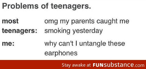 Problems of teenagers