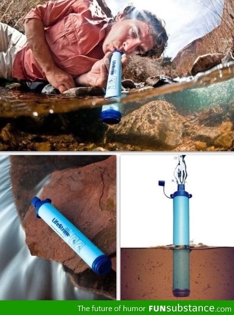 LifeStraw purifies water instantly and inexpensively