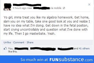 Yeah, like algebra