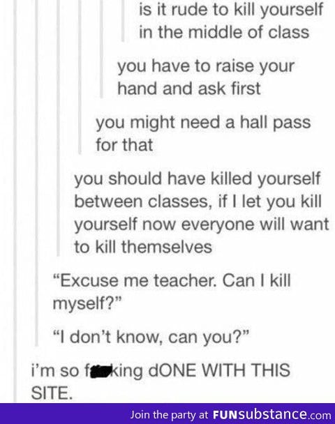 Killing yourself