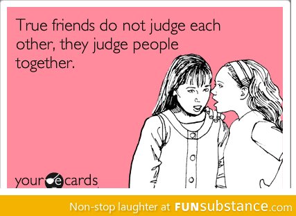 True friends with ecard