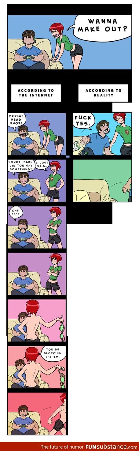 Gamer boyfriends, internet vs reality