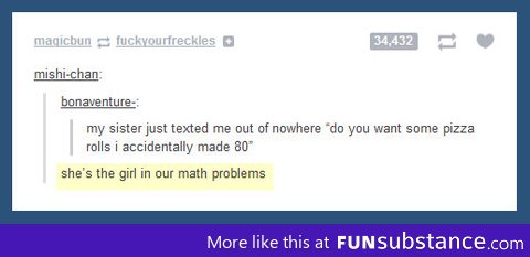 We've found the math problem girl