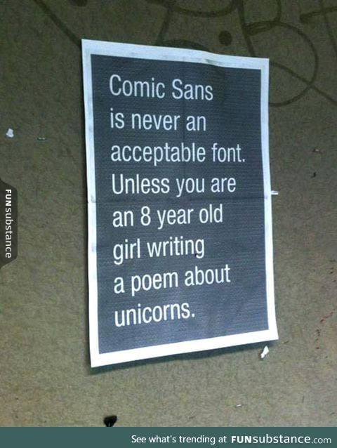 Truth about comic sans