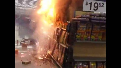 When you "accidentally" set off fireworks in Wal-Mart.