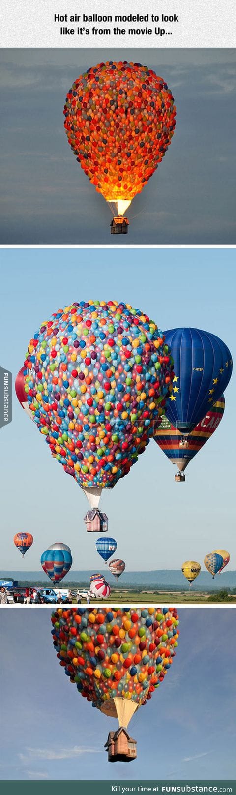 Up hot air balloon in real life