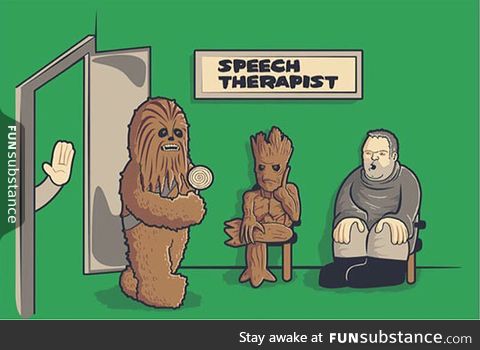 Tough job for this speech therapist