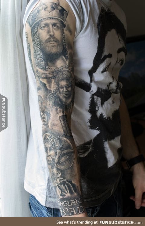 Monty Python and the Holy Grail Tattoo Sleeve