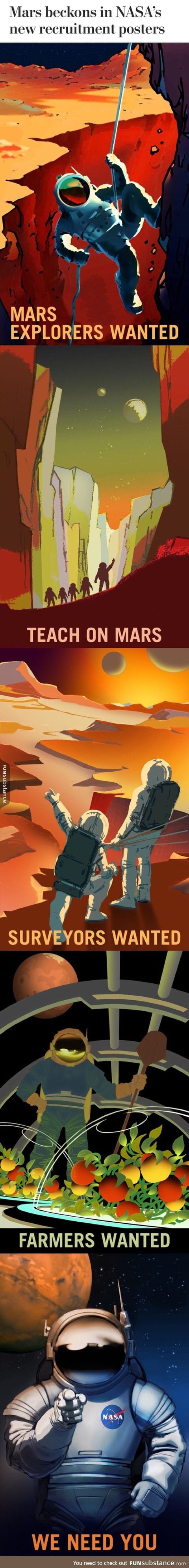 NASA's Mars recruitment posters