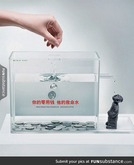 Clever charity box