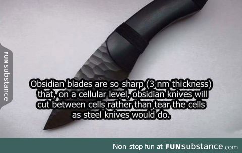 Obsidian blade