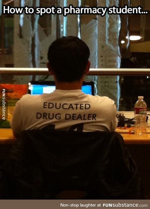Pharmacy student spotted