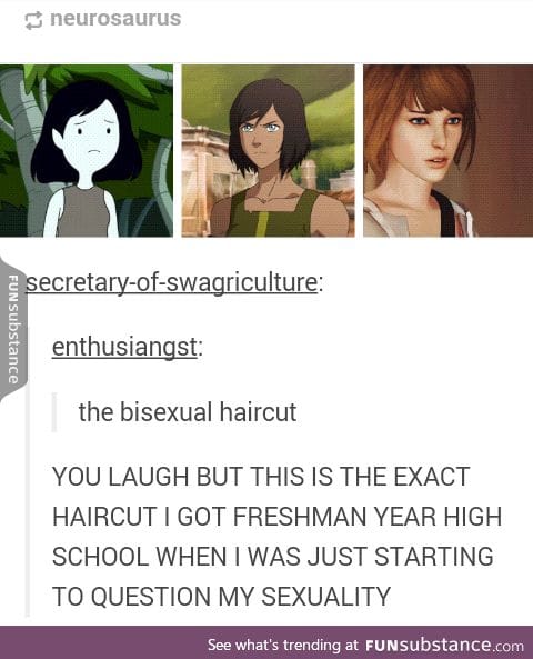 It's actually a really cute haircut tho