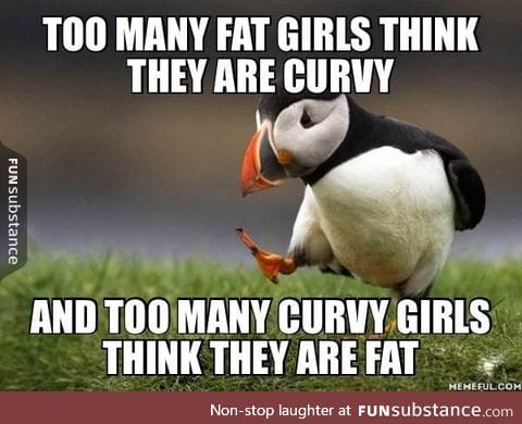 Curvy and fat