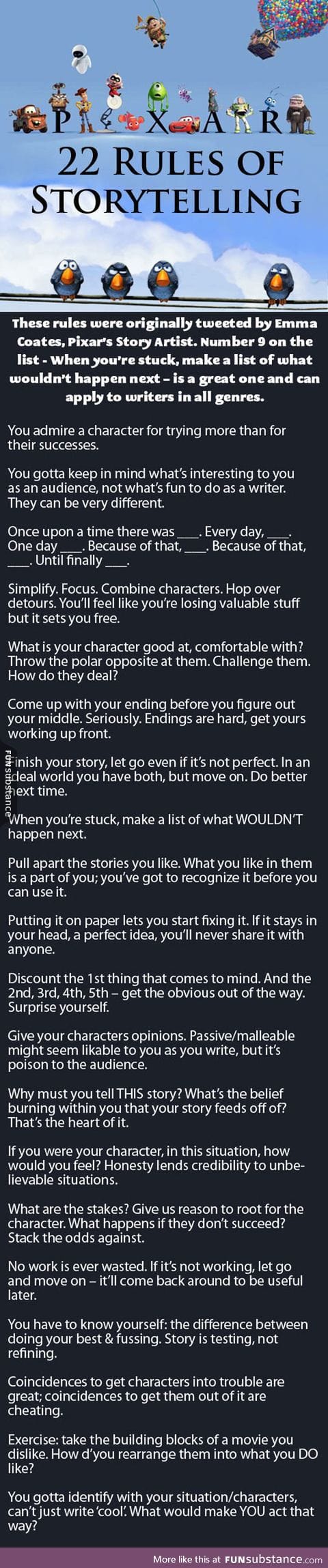 Pixar's Important Rules Of Storytelling