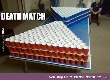 Beer pong till death