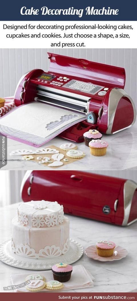 A printer for decorating cakes