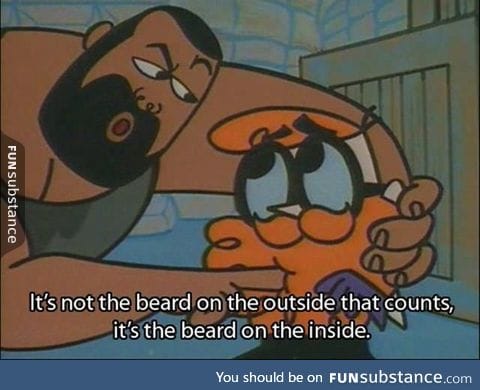 How I justify my lack of beard