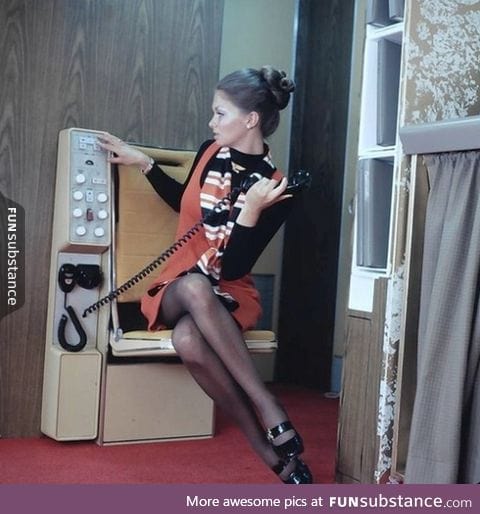 United Airlines stewardess in 1970